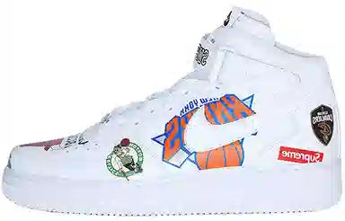 Supreme x Nike Air Force 1 High NBA White