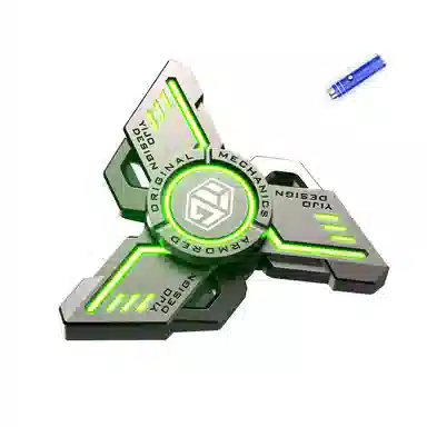 一点潮玩 发光指尖陀螺 夜光手指无限全金属 多功能 减压耍酷 玩具