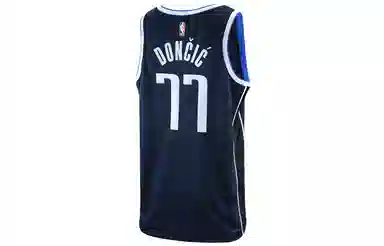 Jordan Dallas Mavericks Doncic 77 Mesh Jersey Navy