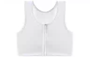 二三二三 大胸显小束胸超平无钢圈瘦胸无痕防震防下垂文胸背心 女款 白色