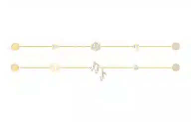 Swarovski Remix Collection Strand Bracelet Set Gold