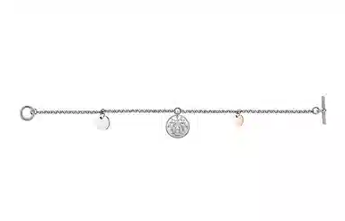 Hermes Ex-Libris Bracelet Silver