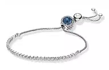 Pandora Sparkling Heart Bracelet Glacier Blue