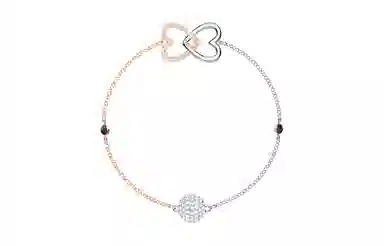 Swarovski Remix Bracelet Rose Gold/White