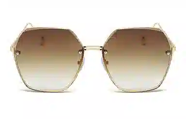 优幽兰 时尚百搭潮流简约旅行户外街拍遮脸防晒学生骑行开车防紫外线 不规则形 太阳眼镜 男女同款情侣款