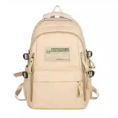 醇龙 初中高中生大容量轻便耐脏学生旅行 双肩包 男女同款情侣款 尼龙 多色