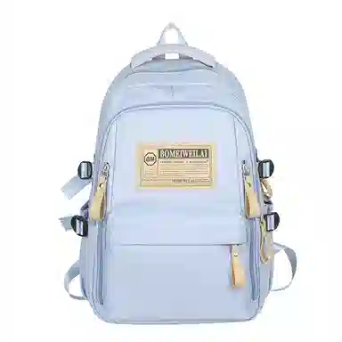 醇龙 初中高中生大容量轻便耐脏学生旅行 双肩包 男女同款情侣款 尼龙 多色