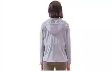 探路者 纯色修身连帽透气舒适防晒服 女款 暮紫色