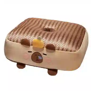 公主恋人 卡皮巴拉冰藤蒲团坐垫 玩偶周边