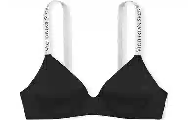 Victoria's Secret PINK THE T-SHIRT Lightly Lined Wireless BraBlack
