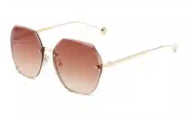 优幽兰 时尚百搭潮流简约旅行户外街拍遮脸防晒学生骑行开车防紫外线 不规则形 太阳眼镜 男女同款情侣款