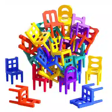 喜迪奇 益智搭椅子 早教益智玩具