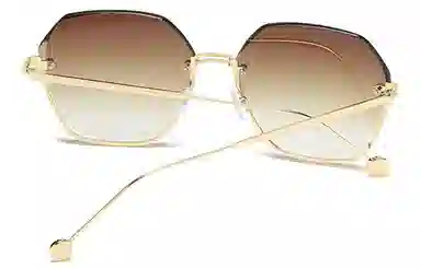 优幽兰 时尚百搭潮流简约旅行户外街拍遮脸防晒学生骑行开车防紫外线 不规则形 太阳眼镜 男女同款情侣款