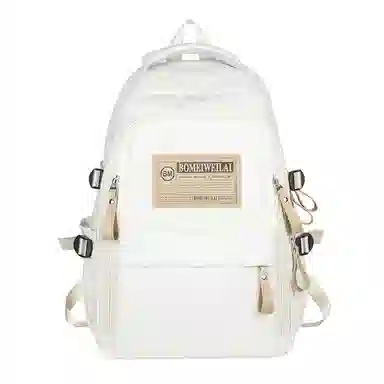 醇龙 初中高中生大容量轻便耐脏学生旅行 双肩包 男女同款情侣款 尼龙 多色