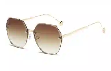 优幽兰 时尚百搭潮流简约旅行户外街拍遮脸防晒学生骑行开车防紫外线 不规则形 太阳眼镜 男女同款情侣款