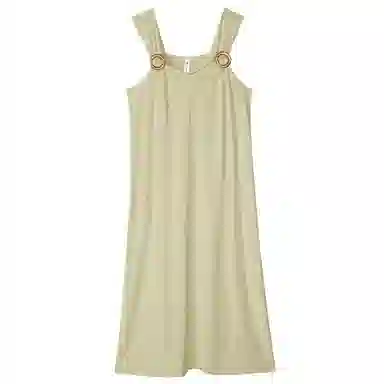 歌倩雅 薄款纯欲风吊带睡裙 女款 绿色