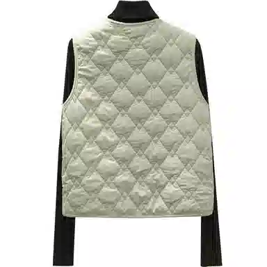 她池 简约拼色宽松百搭马甲 女款