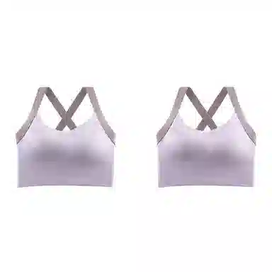 浪莎 内衣女士健身跑步透气瑜伽服防震一体美背心聚拢防下垂文胸 女款