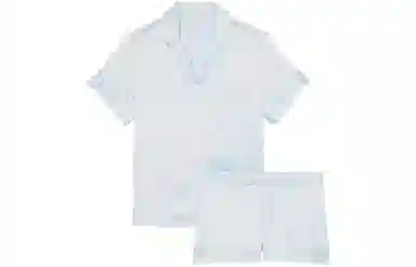 Victoria's Secret Satin Short Pajama SetBallad Blue