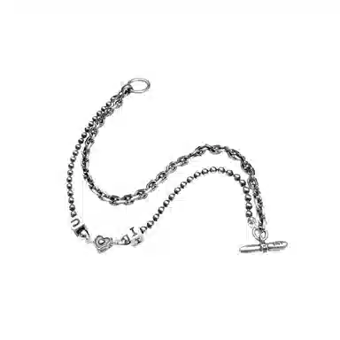 11N Times I&U Heart Letter Bracelet