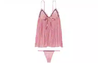 Victoria's Secret PINK VERY SEXY Lacebowstrapsexybabynightgowndd
