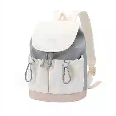 V.NINE Casual Backpack Medium Gray White Black