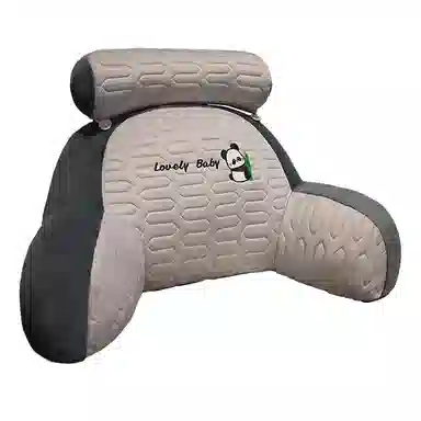 乐乐鱼 冰丝乳胶床头软包 玩偶周边 床上看书靠枕办公室久坐护腰座椅靠背垫