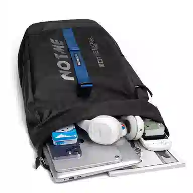 NOT ME Large Logo Backpack Black