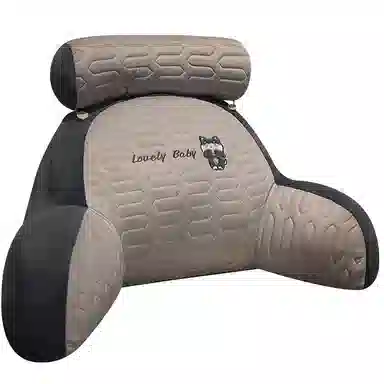 乐乐鱼 冰丝乳胶床头软包 玩偶周边 床上看书靠枕办公室久坐护腰座椅靠背垫