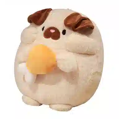 安之静雅 可爱鸡腿小狗 玩偶 毛绒公仔