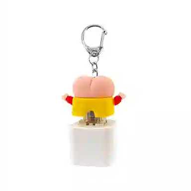 小牧马 解压按键盘 木鱼发光键帽 按压钥匙扣 玩具