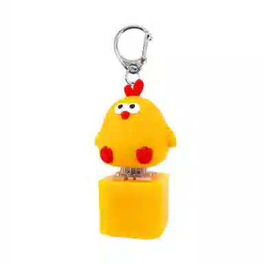 小牧马 解压按键盘 木鱼发光键帽 按压钥匙扣 玩具