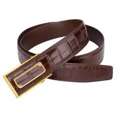 杰伦欧斯 不锈钢自动扣档真皮商务休闲 皮带 男款