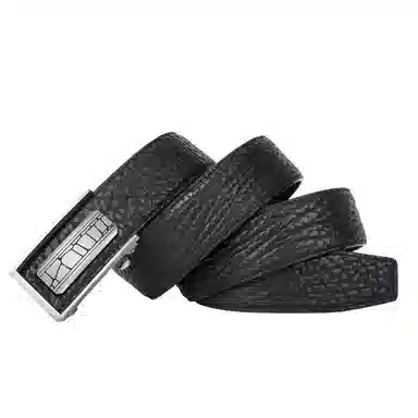 杰伦欧斯 钨钢自动扣 商务 头层牛皮 皮带 男款