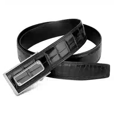 杰伦欧斯 不锈钢自动扣档真皮商务休闲 皮带 男款