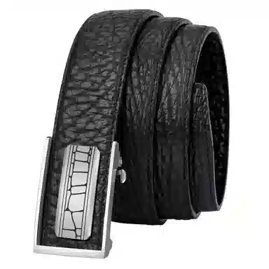 杰伦欧斯 钨钢自动扣 商务 头层牛皮 皮带 男款