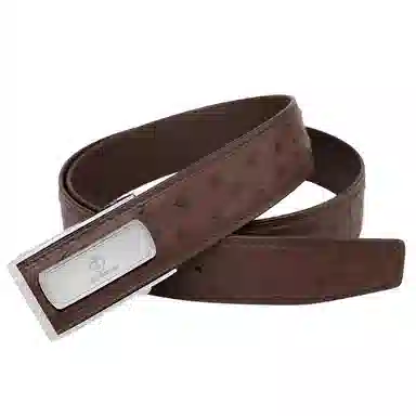 杰伦欧斯 自动扣商务钢扣 头层牛皮 皮带 男款