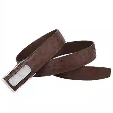 杰伦欧斯 自动扣商务钢扣 头层牛皮 皮带 男款