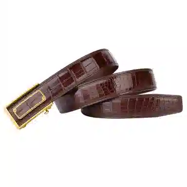 杰伦欧斯 不锈钢自动扣档真皮商务休闲 皮带 男款