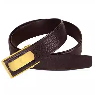 杰伦欧斯 质感野牛皮 不锈钢自动扣 真皮 皮带 男款