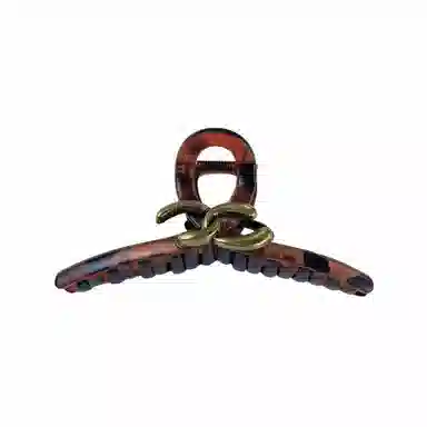 尚先生 法式亚克力高级感抓夹字母鲨鱼夹时尚小香风通勤后脑勺盘发 发夹 女款