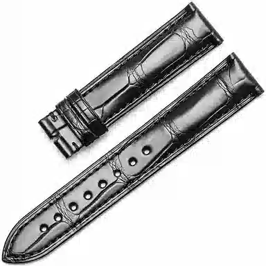 港爵竹节纹鳄鱼皮手表带代用浪琴欧米茄天梭积家万国男女通用真皮表带手表表带通用