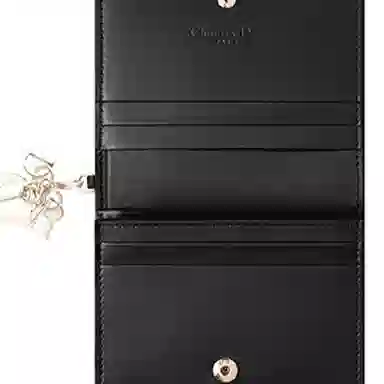 Dior Lady Dior Mini Wallet Black