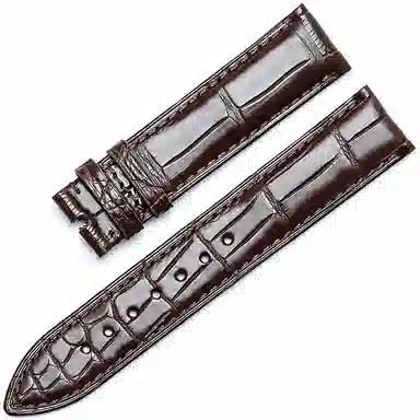 港爵竹节纹鳄鱼皮手表带代用浪琴欧米茄天梭积家万国男女通用真皮表带手表表带通用