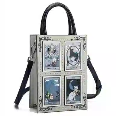 蒽薆 拉链开合 牛皮 手机包 中号 女款 白色