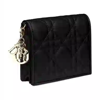 Dior Lady Dior Mini Wallet Black
