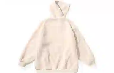 bt Simple Monster Letter Embroidered Fleece Hoodie Jacket