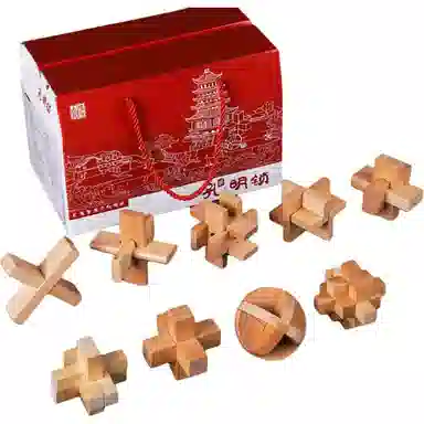 乐智由我 孔明锁鲁班锁 玩具