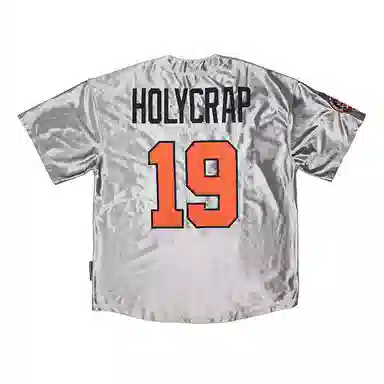 Holycrap Silver Embroidered Tee