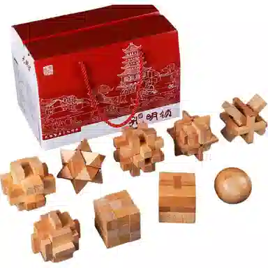 乐智由我 孔明锁鲁班锁 玩具